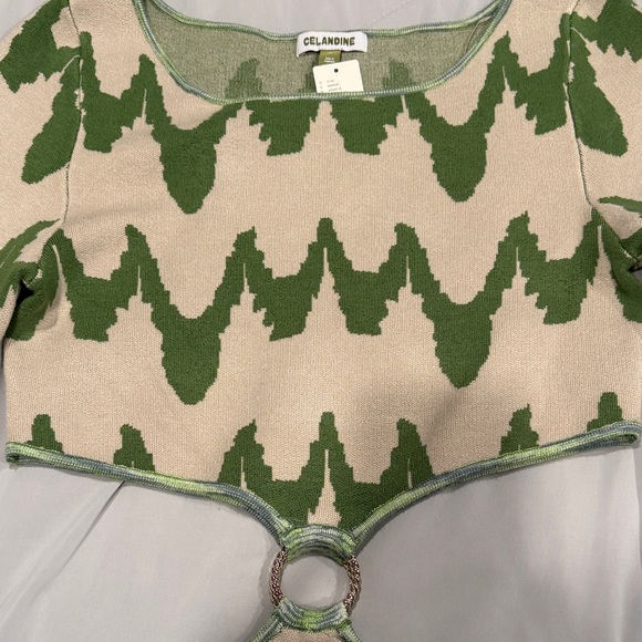 Celandine Brand Cutout Sweater Mini Dress Size M NWT - Picture 6 of 9